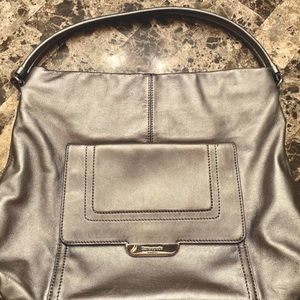 KATE SPADE METALLIC LEATHER LARGE HANDBAG♠️